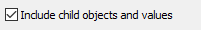 5. Include child objects and values in output